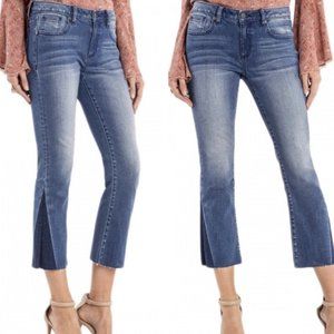 NWT Miss Me Crop Slim Boot Blue Jeans | Size 26, 25.5” Inseam